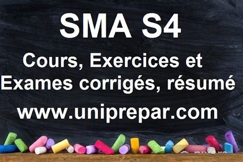 Examens corrigés Algèbre 6 SMA S4 university for you