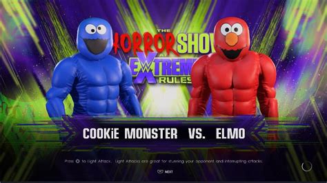 Wwe K Cookie Monster Vs Elmo Youtube