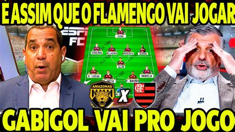 REVIRAVOLTA NA ESCALAÇÃO DO FLAMENGO GABIGOL VAI PRO JOGO É ASSIM QUE