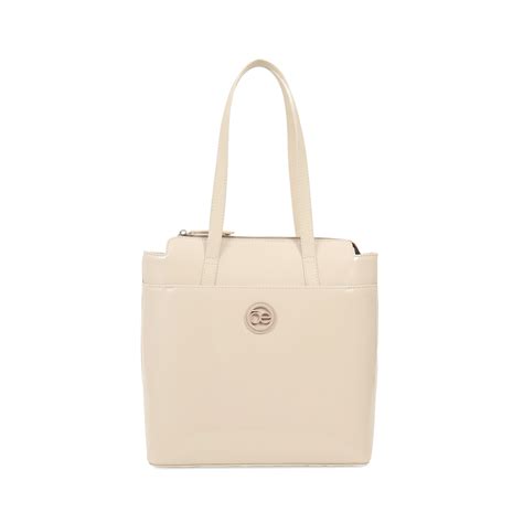Bolsa Tote Charol Atemporal Color Nude Cloe Factory Store