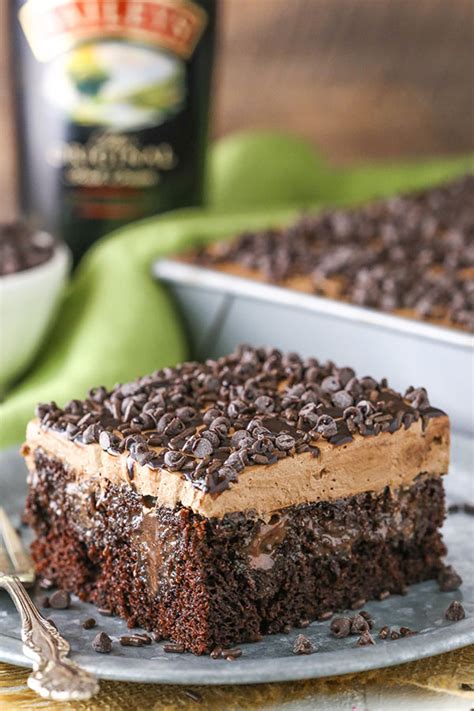 Baileys Chocolate Poke Cake Easy Boozy Chocolate Cake Recipe