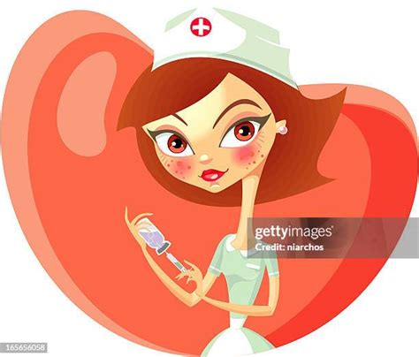 Nurse Syringe Cartoon Photos And Premium High Res Pictures Getty Images