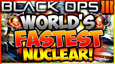 Worlds Fastest Nuclear In Black Ops Bo Second Nuclear W