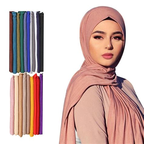 Charpe Hijab En Jersey De Coton Modal Pour Femme Long Ch Le Musulman