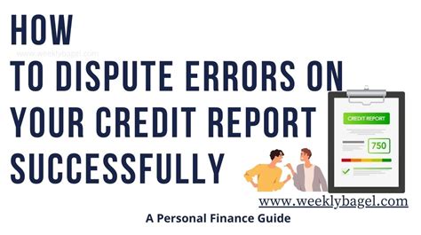 How To Dispute Errors On Your Credit Report Successfully WeeklyBagel