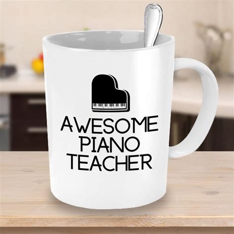 Awesome Piano Teacher Coffee Mug Teacher T Ideas Etsy In 2020