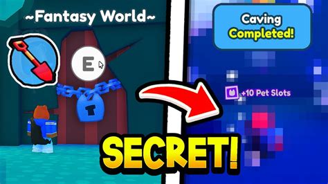 How To Unlock Secret Cave Door In Fantasy World Pet Simulator X