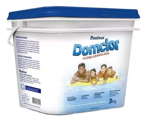 Cloro Granulado Hipoclorito De Cálcio P Piscina Domclor 3kg