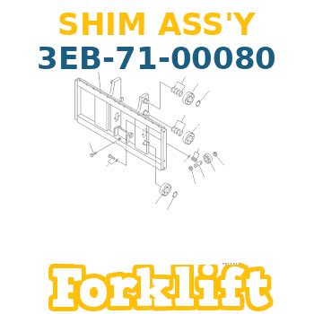 3EB 71 00080 Komatsu Forklift SHIM ASS Y
