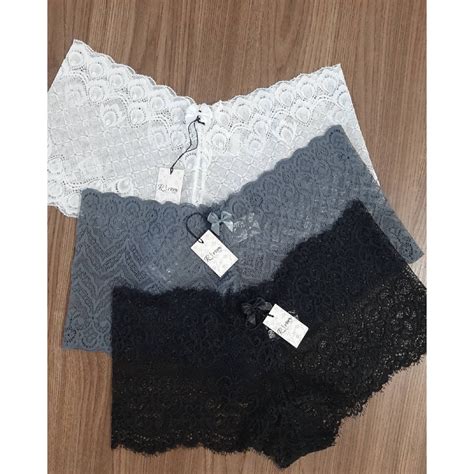 Kit Calcinhas Cale On Lingerie De Renda Shopee Brasil
