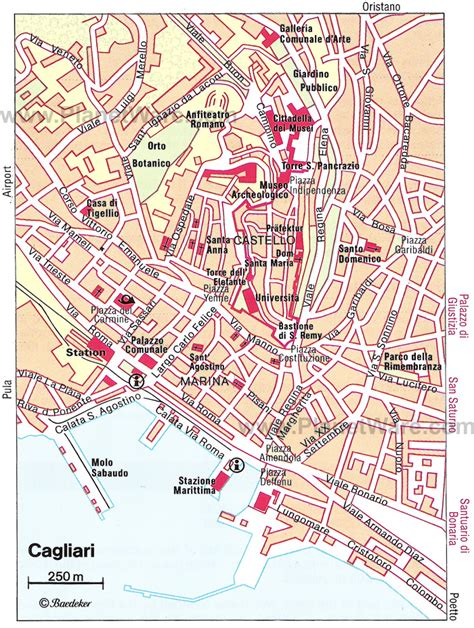 Cagliari Map And Cagliari Satellite Image