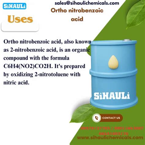 Ortho Nitrobenzoic Acid Nitrobenzoic Acid At Best Price In Vasai Virar