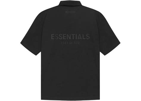 Fear Of God Essentials Polo Blackstretch Limo Ss21 Us