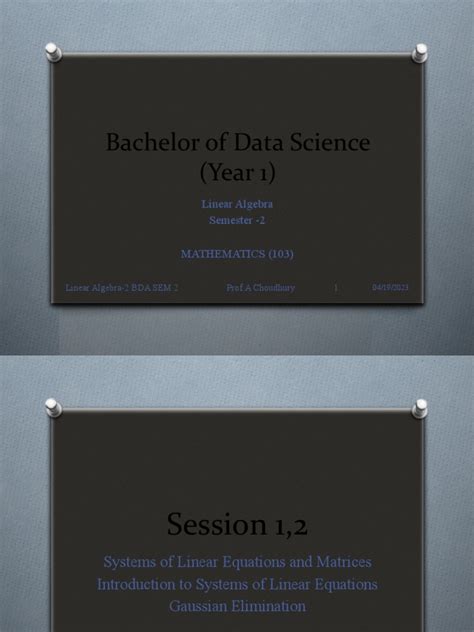 Linear Algebra | PDF | System Of Linear Equations | Theoretical ...