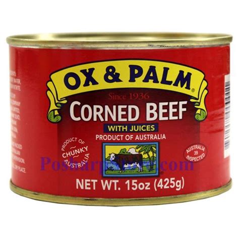 OX Palm Corned Beef With Juices 15 Oz