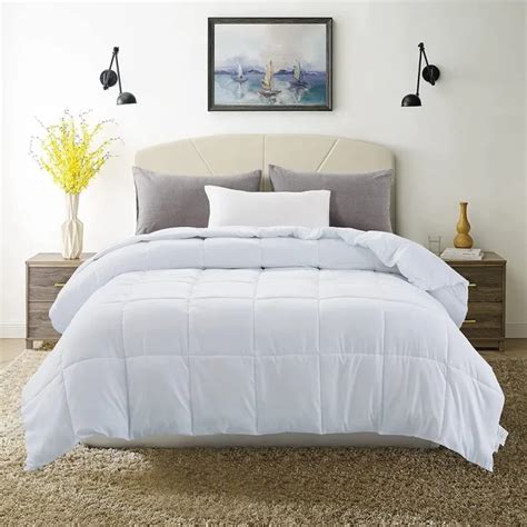 Wintop Plain White Comforter Duvet Filler Insert Bedsheet Infill 2