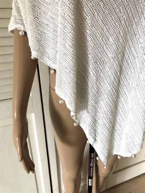 Womens Sexy Summer Poncho Asymetrical Fabric Poncho Etsy