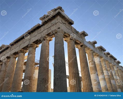 Athènes Grèce Le Parthénon Est Un Ancien Temple De Lacropole