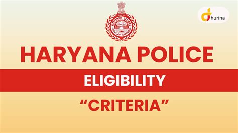 Haryana Police Sub Inspector Si Eligibility Criteria