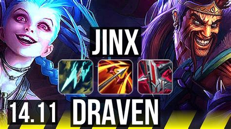 Jinx And Nautilus Vs Draven And Rakan Adc 75 Winrate Legendary Euw