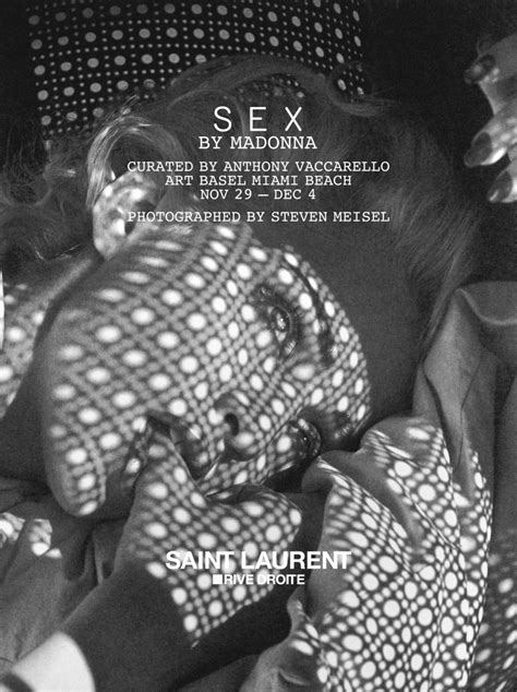 Saint Laurent Rive Droite Sex By Madonna Exhibition Art Basel Miami