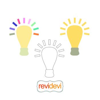 Idea bulb clip art freebie - Free clipart by Revidevi by revidevi