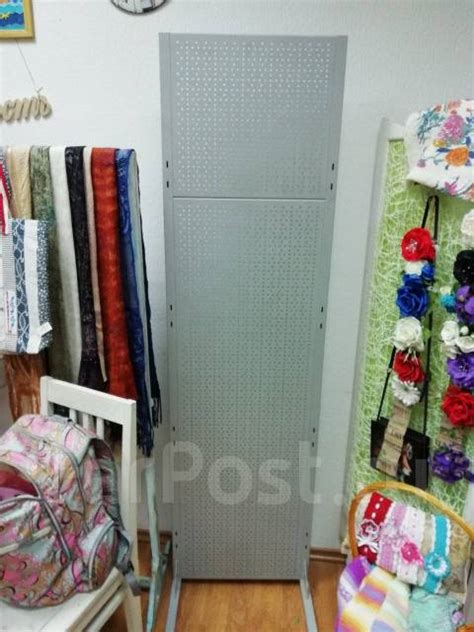Перфорированный стенд выставочный металлический 50х182см - Оборудование ...