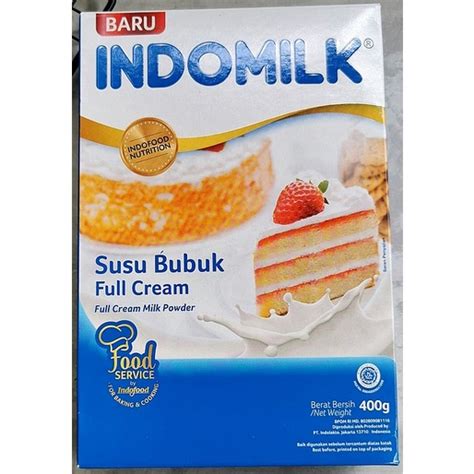 Jual Susu Bubuk Full Cream Indomilk 400 Gr Shopee Indonesia