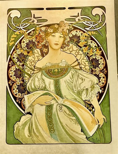 Alphonse Mucha Reverie Vol Lithograph Alphonse Mucha Art