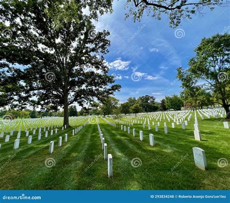 Panoramic View Of Arlington National Cemetery Editorial Stock Photo