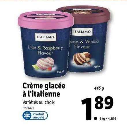 Promo Cr Me Glac E L Italienne Italiamo Chez Lidl Icatalogue Fr