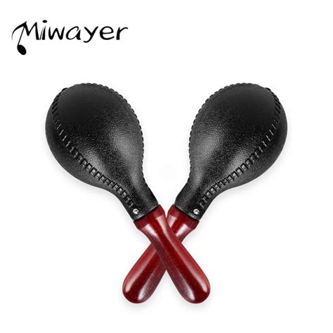 Miwayer Professional Pair Of Maracas Shakers Rattles Sand Hammer