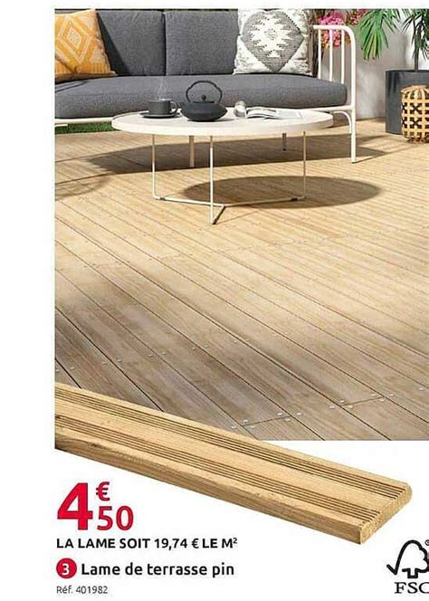 Promo Lame De Terrasse Pin Chez Mr Bricolage ICatalogue Fr