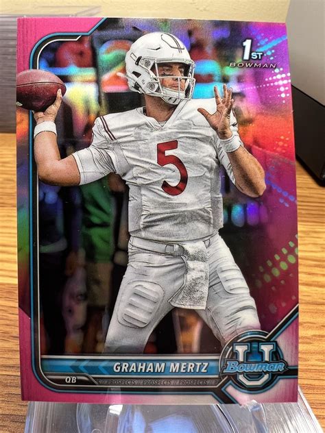 Bowman University Graham Mertz Chrome Pink Ebay