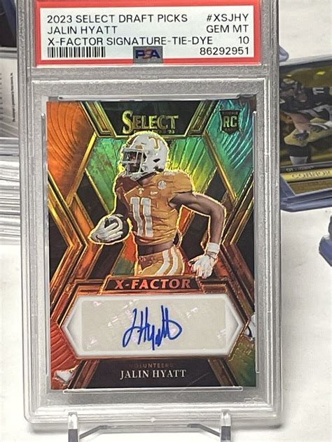 Panini Select Jalin Hyatt X Factor Tie Dye Rc Auto D Pop