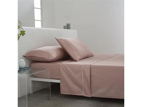 Juego de sábanas NUDE saten algodón 300 hilos SALMON Cama 180