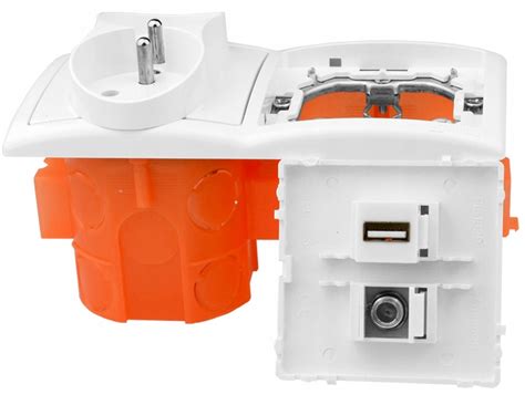 Розетка настенная заподлицо терминал 1usb 1f 2x230v в Украине купить из ...