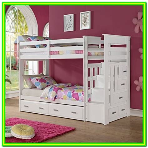 White Twin Bed With Trundle And Storage Drawers - Bedroom : Home ...