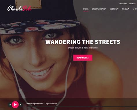 Best Wordpress Themes For Bands Musicians Laptrinhx