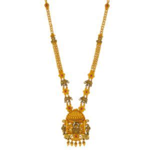 Mgdm Ethnic Stone Red Dollar Type Haram Mahalaxmi Jewels