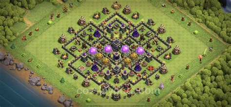 Farming Base Th9 With Link Anti Everything Hybrid Clash Of Clans