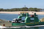 Manta Ray Barge Ferry From Inskip Point To Fraser Island Fees QLD