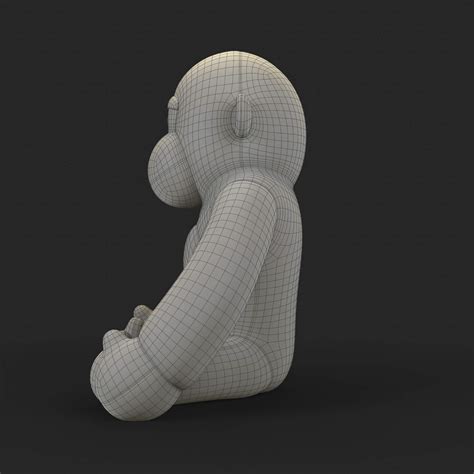 Gorilla Soft Toy - 3D Model by 3dShop