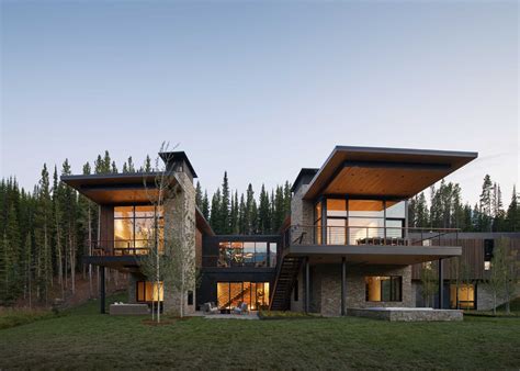 modern villa mountain