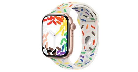 Buy Apple Watch Series 10 Gps 46mm Rose Gold Aluminum Case With Pride Edition Sport Band Sm