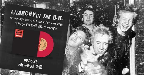 Sex Pistols Unveil Coloured Vinyl Release Of Anarchy In The UK Punktuation
