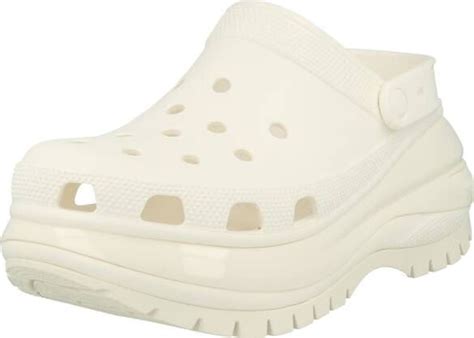 Crocs Classic Mega Crush Sandalen Slides Dames White Maat 39 40