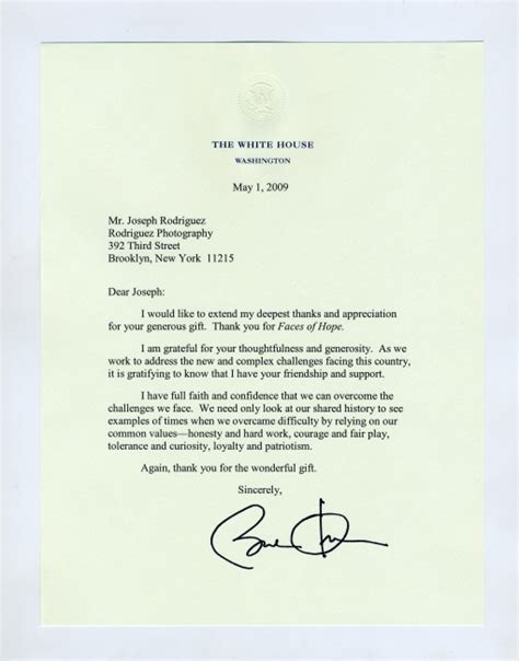 Letter from President Barack Obama - Joseph Rodríguez Photography