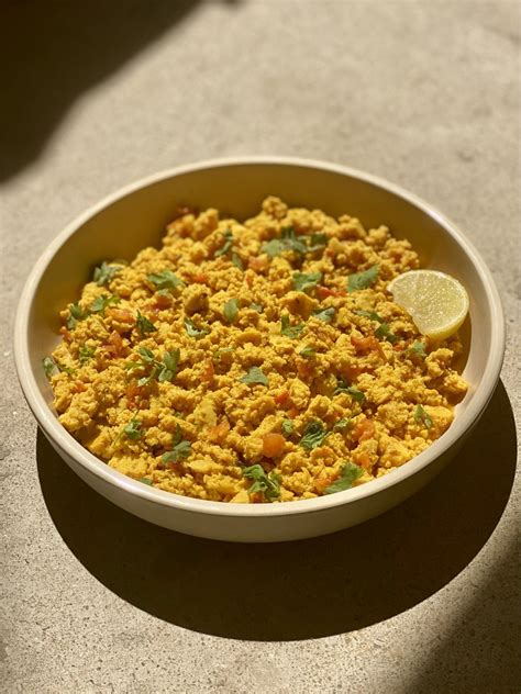 Vegan Masala Tofu Bhurji Scramble Brown Girl Vegan