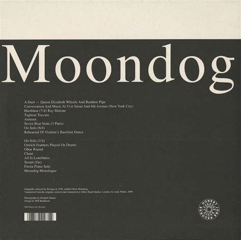 Moondog ムーンドッグ More Moondog Hjrlp106 Voxmusic Webshop